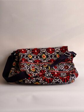 Vera Bradley Navy, Red & Yellow Quilted Crossbody Bag